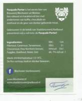 Blockweer Bierbrouwerij, Pasquale Porter Blockweer Bierbrouwerij, Pasquale Porter