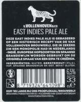 Brouwerij Poesiat & Kater, v.Vollenhoven & Co East Indies Pale Ale