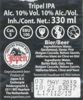 Jopen B.V., (Heavy Cross) Tripel IPA