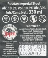 Jopen B.V., (Wolf's Brewery Overstag) Russian Imperial Stout