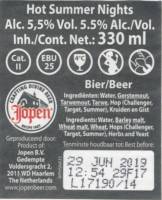 Jopen B.V., Hot Summer Nights Saison