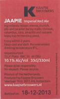 Kaapse Brouwers, Jaapie Imperial Red Ale