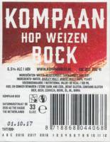 Kompaan Dutch Craft Beer Company, Hop Weizen Bock Kompaan Dutch Craft Beer Company, Hop Weizen Bock