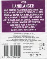 Kompaan Dutch Craft Beer Company, Handlanger No 58