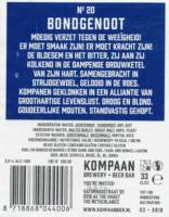 Kompaan Dutch Craft Beer Company, Bondgenoot No 20 Kompaan Dutch Craft Beer Company, Bondgenoot No 20