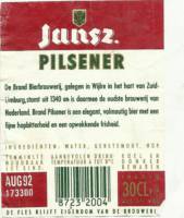 Bierbrouwerij Brand, Jansz. Pilsener