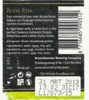 Bronckhorster Brewing Company , Royal Rha