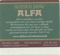 Alfa (Meens Bierbrouwerij), Alfa Lentebok