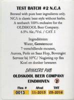 Oldskool Brewery, Test Batch #2 N.C.A.