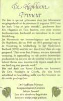 Dutch Bargain, De Hopbloem Primeur