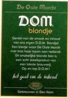 Berghoeve Brouwerij, D.O.M. Blondje
