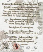 Uiltje Brewing Company, Imperial blablabla - Bunnahabhain BA