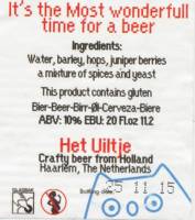 Uiltje Brewing Company, It's The most wonderfull time for a beer
