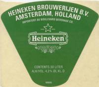 Heineken, Heineken vatetiket