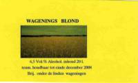 Brouwerij Onder De Linden, Wagenings Blond