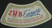 Zuidhollandse Bierbrouwerij (ZHB), Z.H.B. Export