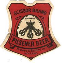 Zuidhollandse Bierbrouwerij (ZHB), Scissor Brand Pilsener Beer