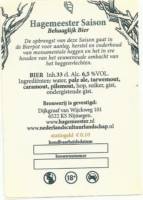 Brouwerij d'n Drul, Hagemeester Saison