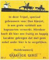 Graafsch Genot, (Steakhous) Don Kiesjot Tripel