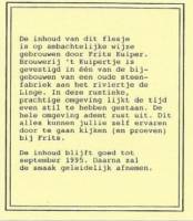 Bierbrouwerij 't Kuipertje, (Duet Bier)
