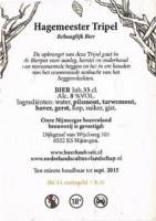 Brouwerij d'n Drul, Hagemeester Tripel