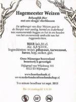 Brouwerij d'n Drul, Hagemeester Weizen