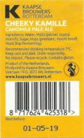 Kaapse Brouwers, Cheeky Kamille Camomile Pale Ale