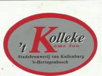Stadsbrouwerij van Kollenburg, 't Kolleke  Ome Jan Stadsbrouwerij van Kollenburg, 't Kolleke  Ome Jan