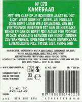 Kompaan Dutch Craft Beer Company, Kameraad  No 70