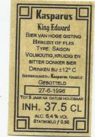 Bierbrouwerij Kasparus, King Edward Saison Bierbrouwerij Kasparus, King Edward Saison