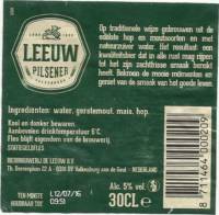Licentiebrouwsels , Leeuw Pilsener