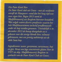 Muifelbrouwerij, Pater Karel bier Muifelbrouwerij, Pater Karel bier