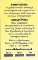Oldskool Brewery, Foodpairing (Bramling X)