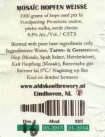 Oldskool Brewery, Mosaïc Hopfen Weisse Oldskool Brewery, Mosaïc Hopfen Weisse