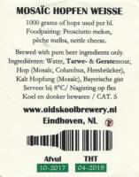 Oldskool Brewery, Mosaïc Hopfen Weisse Oldskool Brewery, Mosaïc Hopfen Weisse