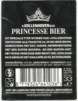 Brouwerij Poesiat & Kater, v. Vollenhoven & co Princesse Bier