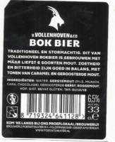 Brouwerij Poesiat & Kater, v. Vollenhoven & co Bok Bier