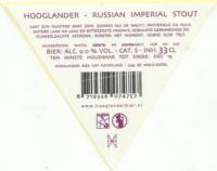 Hooglander Bier, Russian Imperial Stout