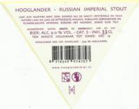 Hooglander Bier, Russian Imperial Stout Hooglander Bier, Russian Imperial Stout