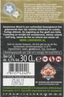 Lindeboom Bierbrouwerij, Gouverneur Blond