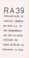 Amateurs, RA 39 Jubileum-Bier