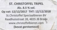 Speciaalbierbrouwerij St. Christoffel, St.Christoffel Tripel