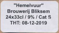 Brouwerij Bliksem, Hemelvuur Brouwerij Bliksem, Hemelvuur