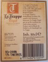 Brouwerij De Koningshoeven , La Trappe Tripel Trappistenbier