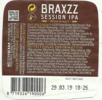 Braxzz, Braxzz Session IPA Premium Malt Braxzz, Braxzz Session IPA Premium Malt