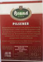 Bierbrouwerij Brand, Brand Bier Pilsener