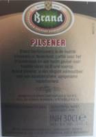 Bierbrouwerij Brand, Brand Pilsener