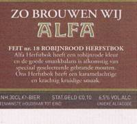 Alfa (Meens Bierbrouwerij), Herfstbok