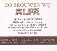 Alfa (Meens Bierbrouwerij), (Edel Pils)