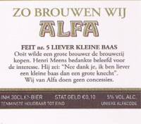 Alfa (Meens Bierbrouwerij), (Edel Pils)